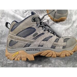 Merrell Moab 2 Mens 9.5  Mid Vibram Waterproof Hiking Boots Shoes (NO INSOLES)